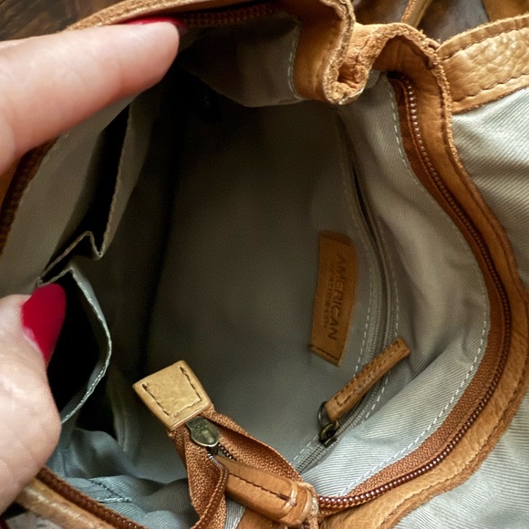 AMERICAN LEATHER CO Liberty Mini Backpack Brown Buttery Soft Leather - Picture 5 of 6